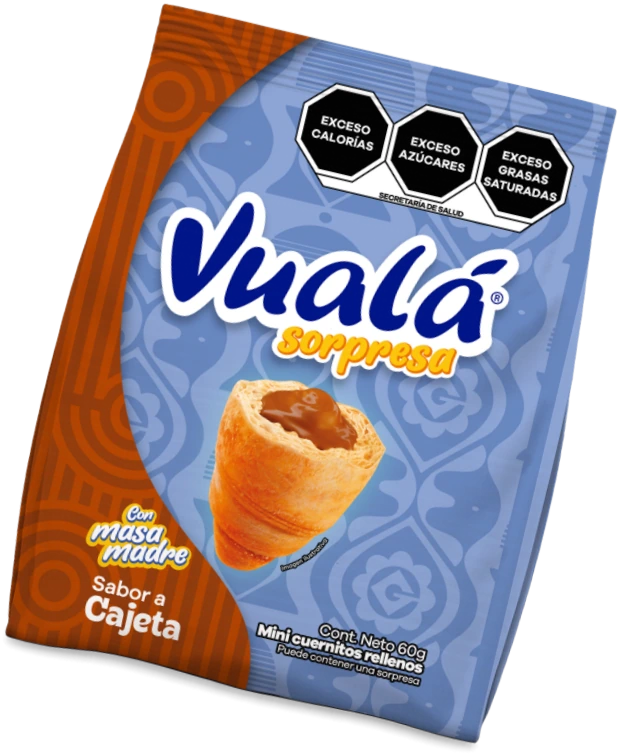 Vualá Sorpresa sabor cajeta